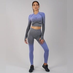 Gymshark Purple Ombré Seamless Activewear Set - Women’s Size Small
